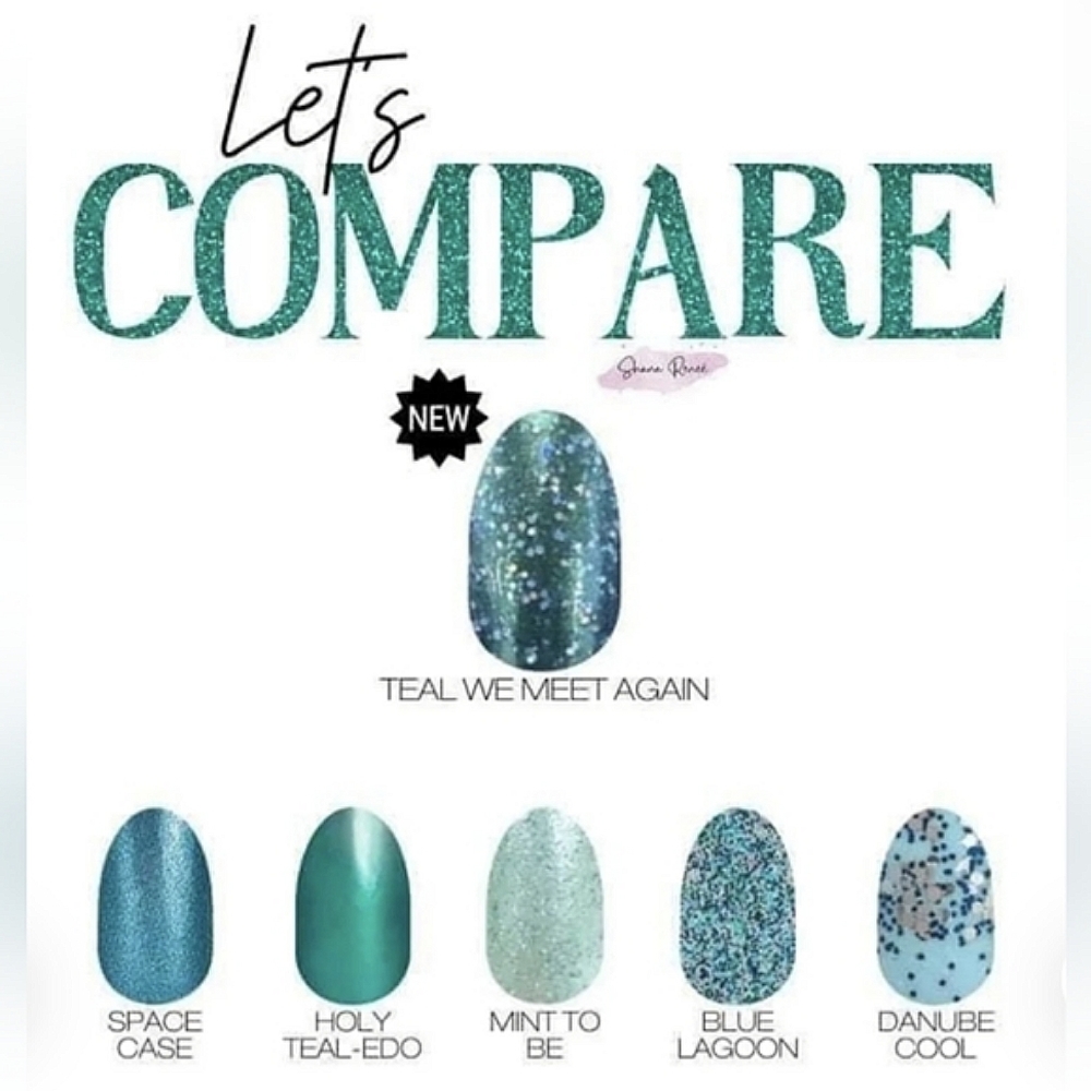 Costa Rica Escape + Teal We Meet Again Color Street Nail Polish Strips Manicure - Picture 9 of 12